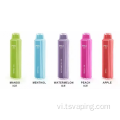 2400 puffs vape dùng một lần RGB phát sáng foli đầy màu sắc